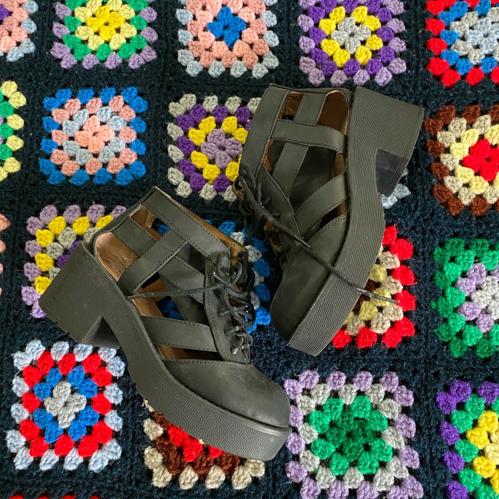 jeffrey campbell “thom” cut out booties